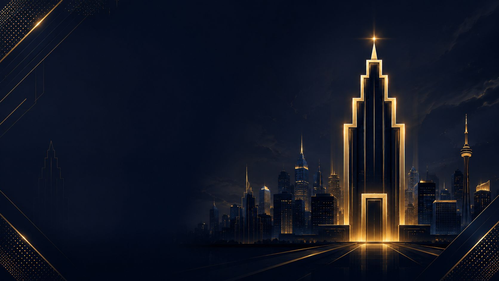 Wieżowiec Tower Casino górujący nad letnią, nocną panoramą miasta